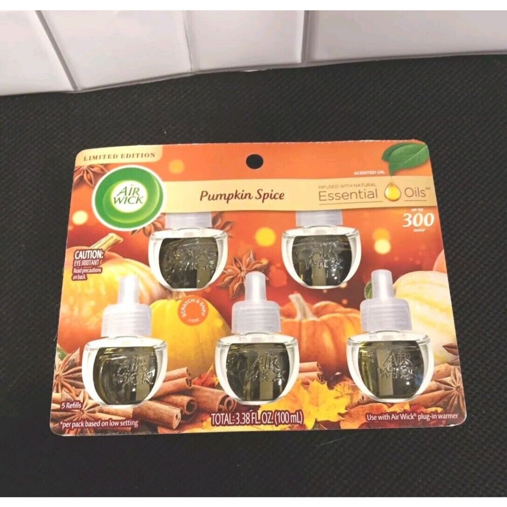 Air Wick Limited Edition PUMPKIN SPICE Air Freshener Refill‎ Pack (5 Refill BTS)